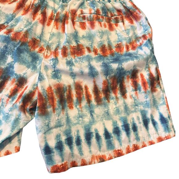 cove kids Print Swim Trunks Boys Blue & cream Ombre Shorts sz medium - Picture 8 of 10